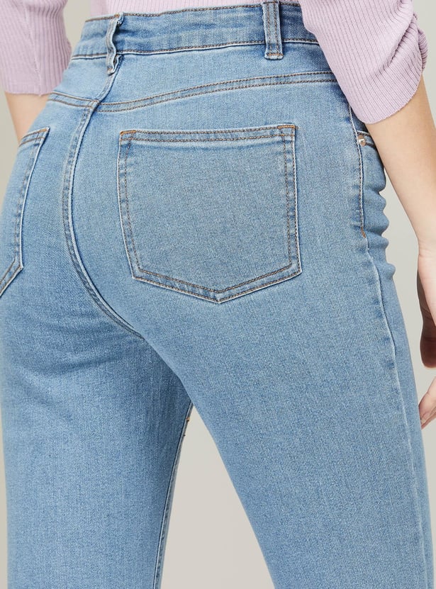 FAME FOREVER Women Lightwashed Skinny Fit Jeans