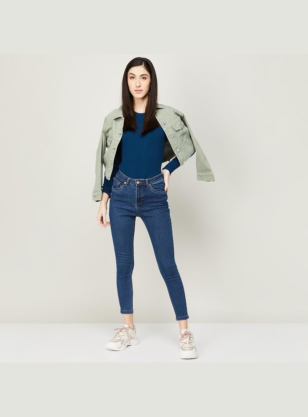 FAME FOREVER Women Solid Skinny Fit Jeans