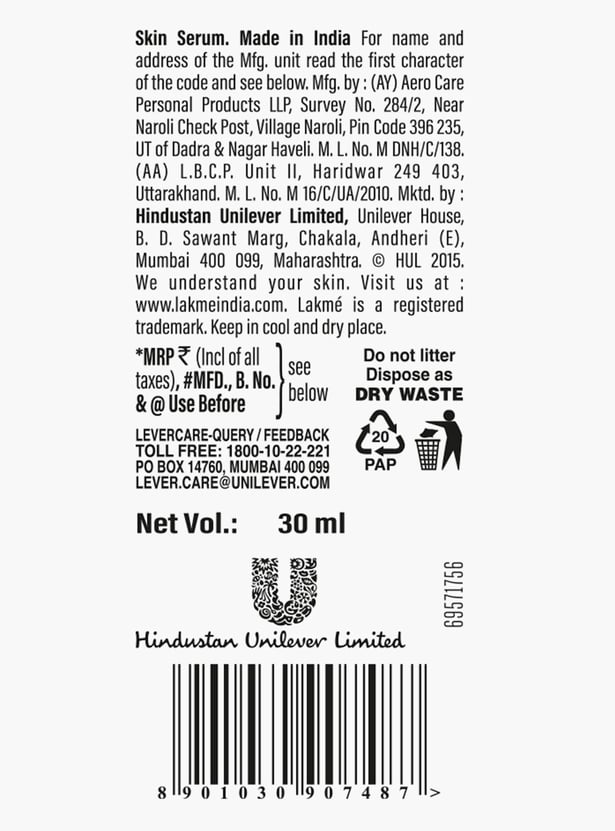 LAKME Youth Infinity Skin Sculpting Serum - 30ml