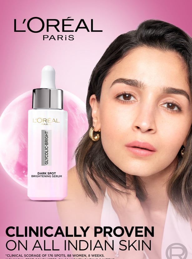 LOREAL PARIS Glycolic Bright Melasyl + Niacinamide Face Serum for Brightening Dark Spots - 30ml