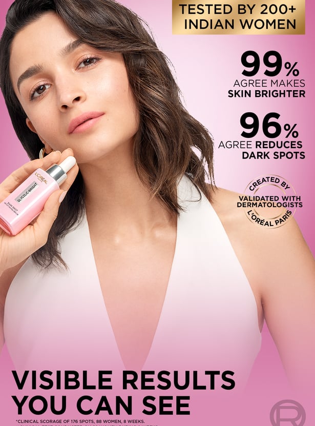 LOREAL PARIS Glycolic Bright Melasyl + Niacinamide Face Serum for Brightening Dark Spots - 30ml