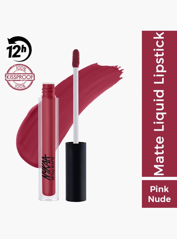 NYKAA All Day Matte Liquid Lipstick - Home Girl -2.1ml