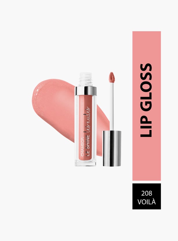 CHAMBOR Le Shine Les Nudes Plumping Effect Lip Gloss - Voila 208 - 4.5ml