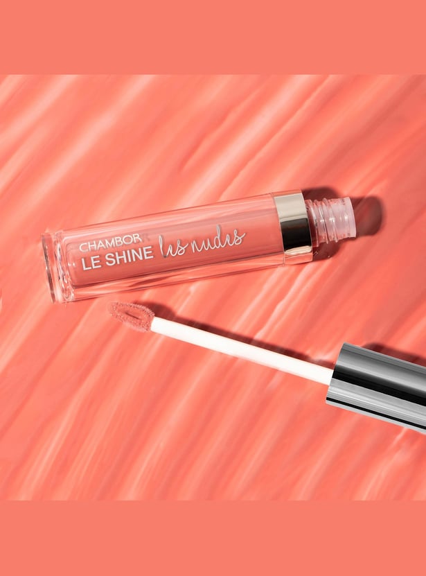 CHAMBOR Le Shine Les Nudes Plumping Effect Lip Gloss - Voila 208 - 4.5ml