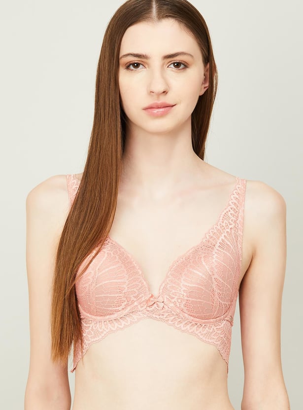 ENAMOR Women Lace Plunge Bra