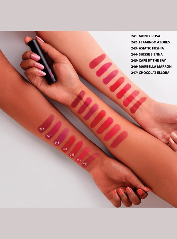 CHAMBOR Colour Studio Tres Matte SPF 30 Lipstick - Chocolat Ellora - 3.2g