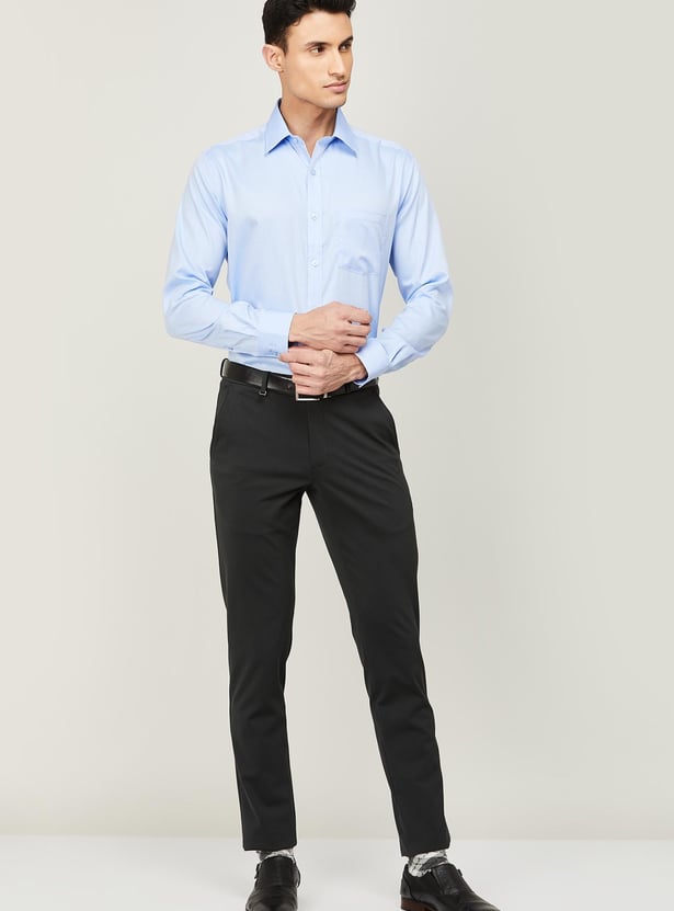 PARK AVENUE Men Structured Regular Fit Formal Shirt