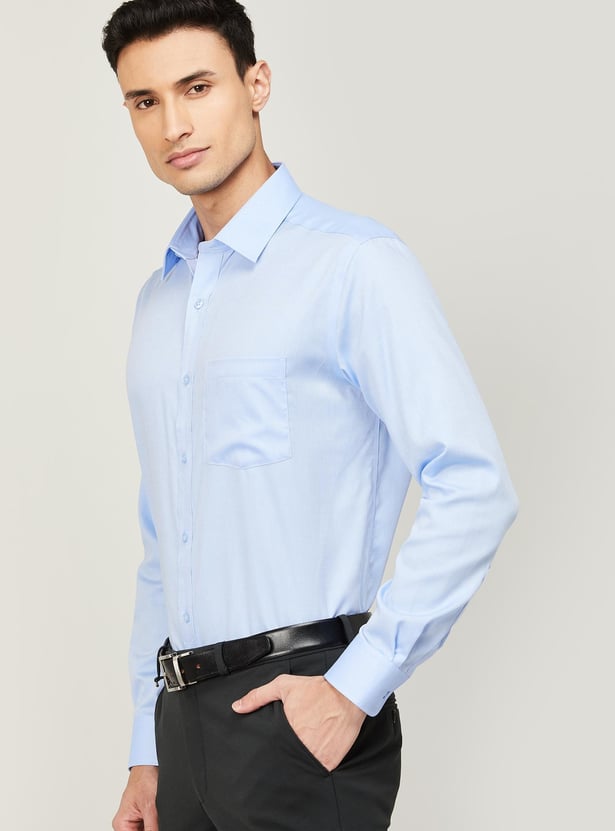 PARK AVENUE Men Structured Regular Fit Formal Shirt