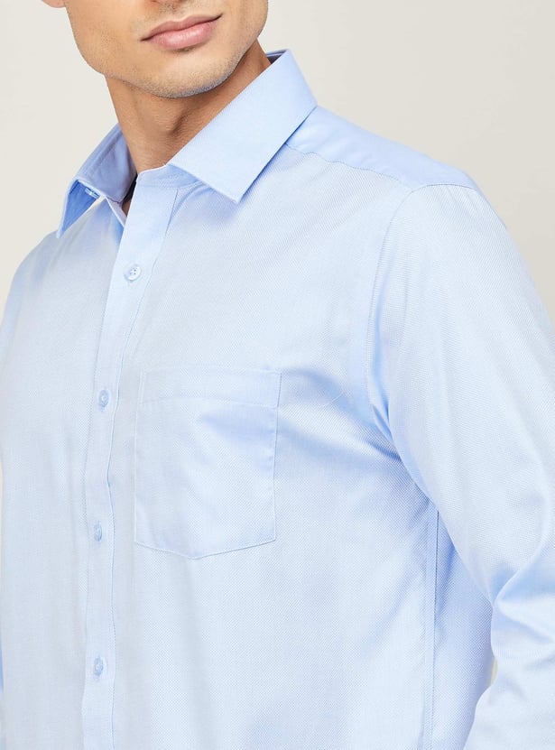 PARK AVENUE Men Structured Regular Fit Formal Shirt