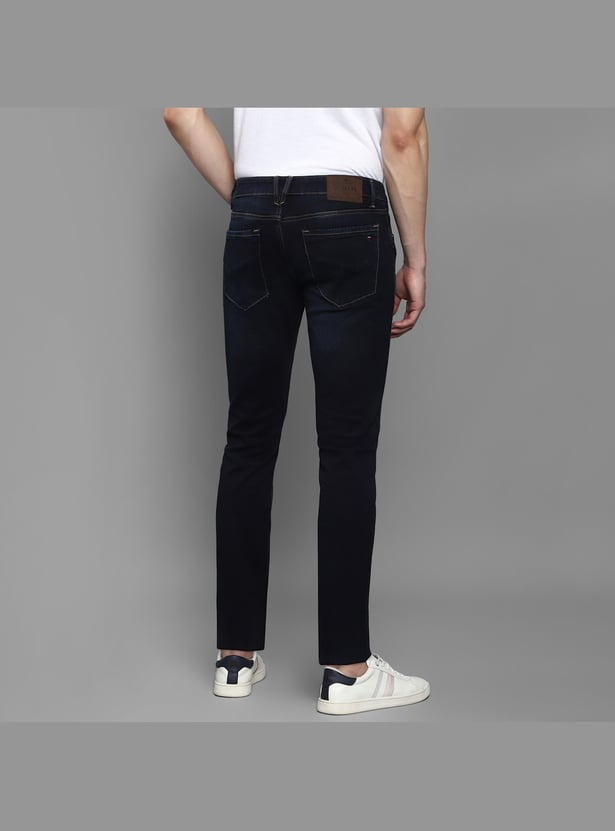 LP JEANS Men Solid Slim Tapered Dark Jeans