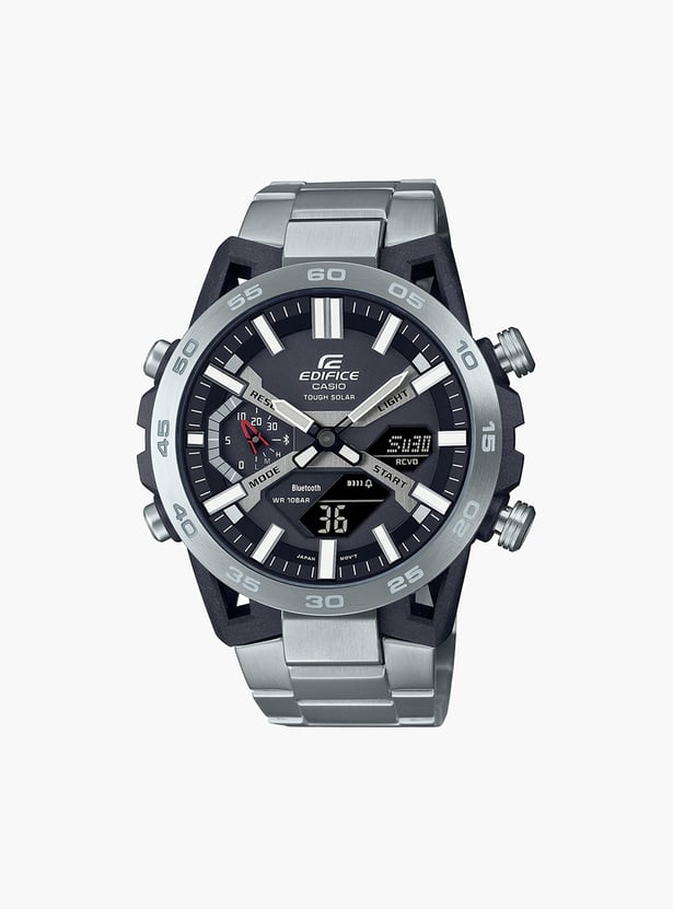 CASIO EDIFICE Men Solid Analog-Digital Watch with Metal Strap - ED564