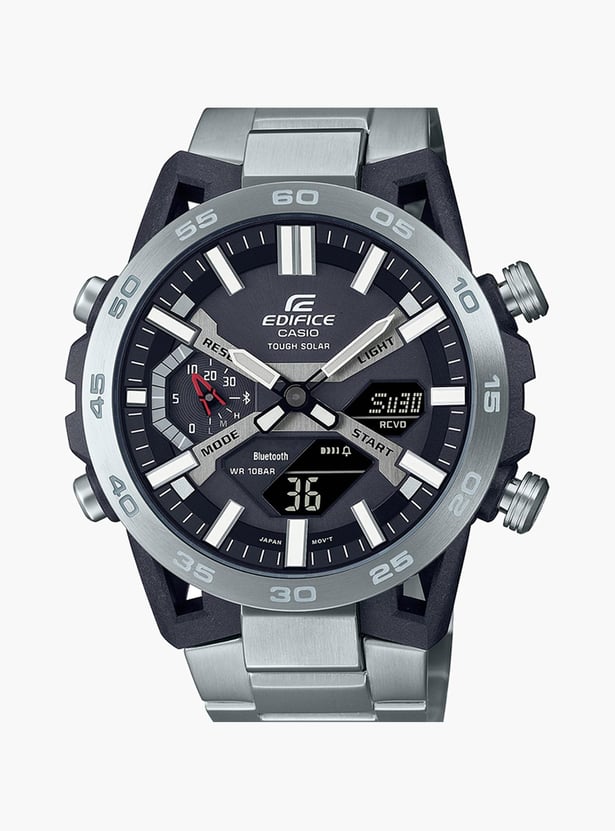 CASIO EDIFICE Men Solid Analog-Digital Watch with Metal Strap - ED564