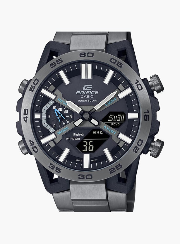 CASIO EDIFICE Men Solid Analog-Digital Watch with Resin Strap - ED565