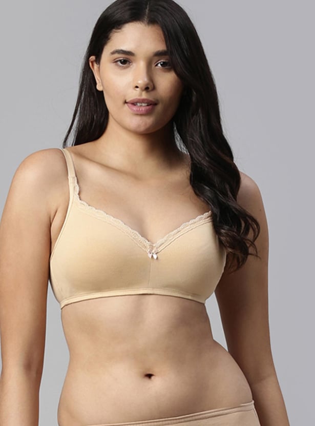 ENAMOR Solid Non-Wired Padded T-shirt Bra
