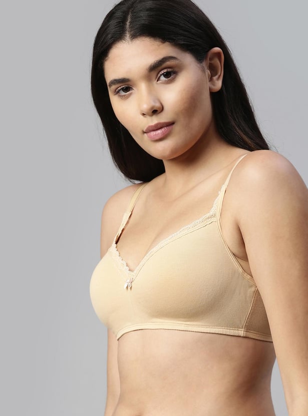 ENAMOR Solid Non-Wired Padded T-shirt Bra
