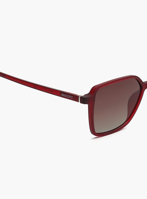 SCOTT Women Solid Polarized Square Sunglasses - SC2616PLNENEHC3S