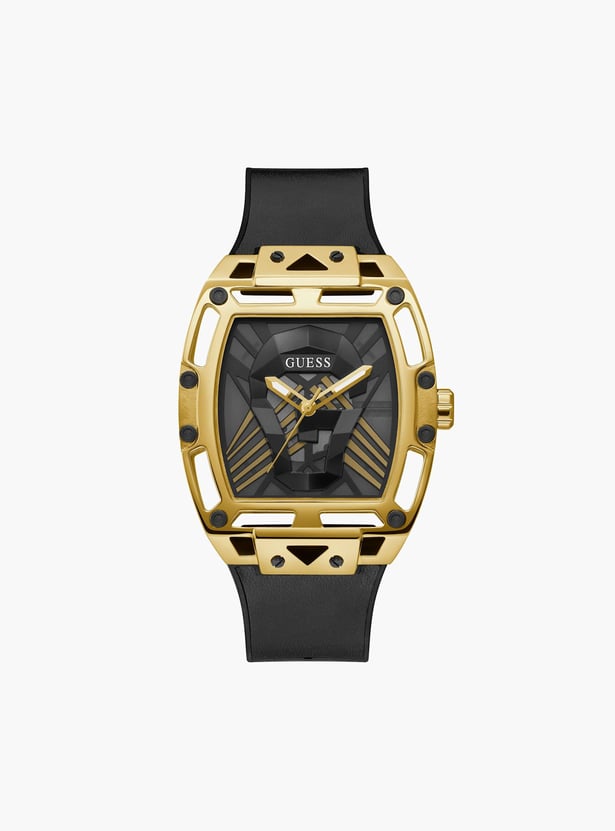 GUESS Men Analog Watch With Leather Strap - GW0499G1