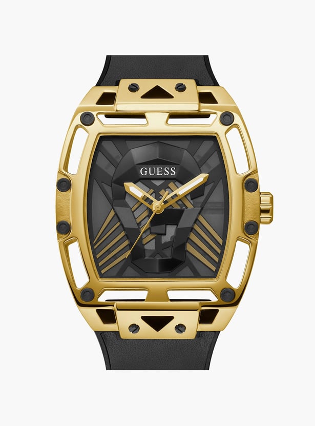 GUESS Men Analog Watch With Leather Strap - GW0499G1