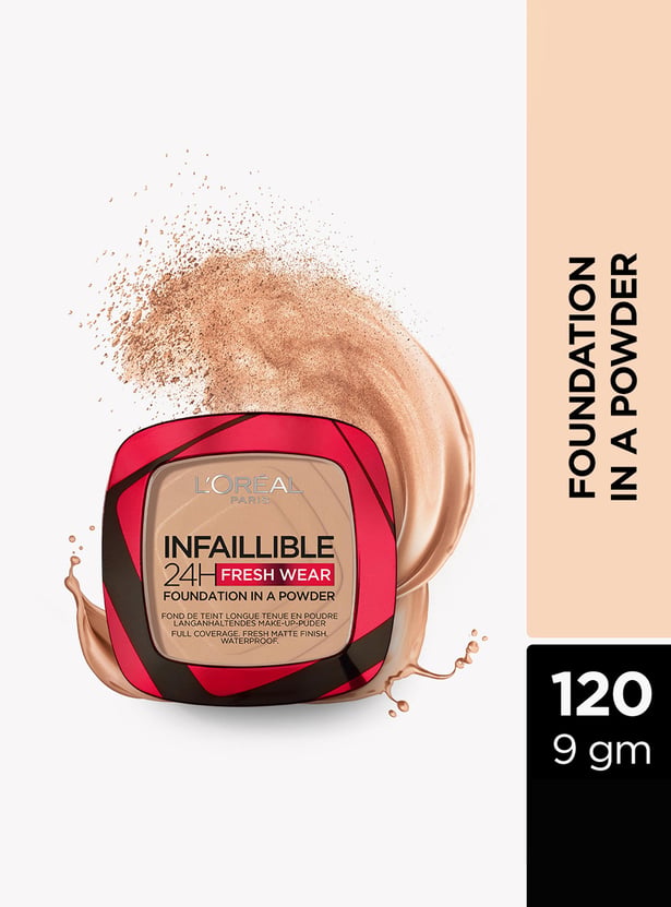 L'OREAL PARIS Infallible 24H Freshwear Foundation Powder - 120 Vanilla - 9gm