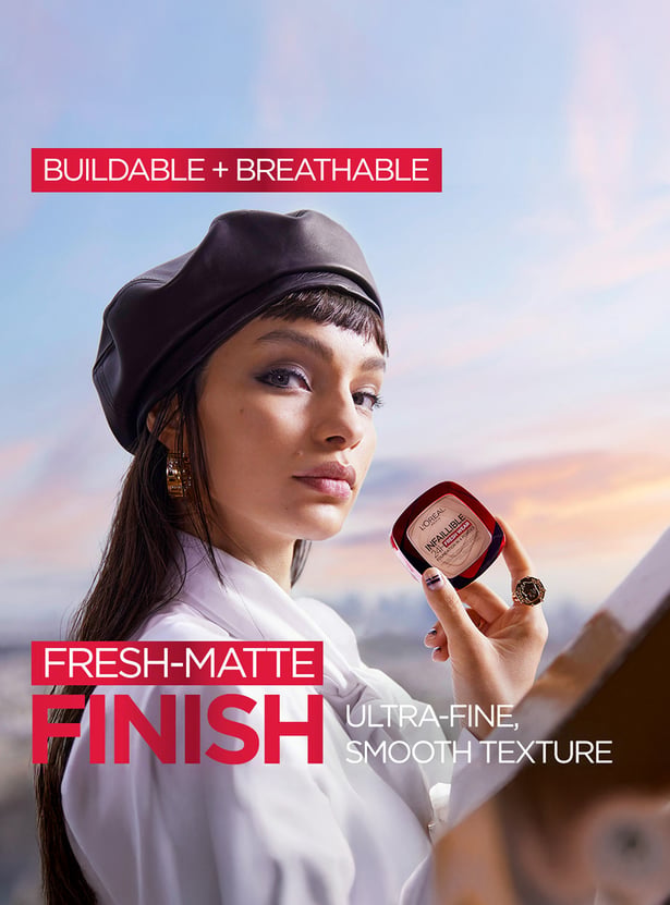 L'OREAL PARIS Infallible 24H Freshwear Foundation Powder - 120 Vanilla - 9gm