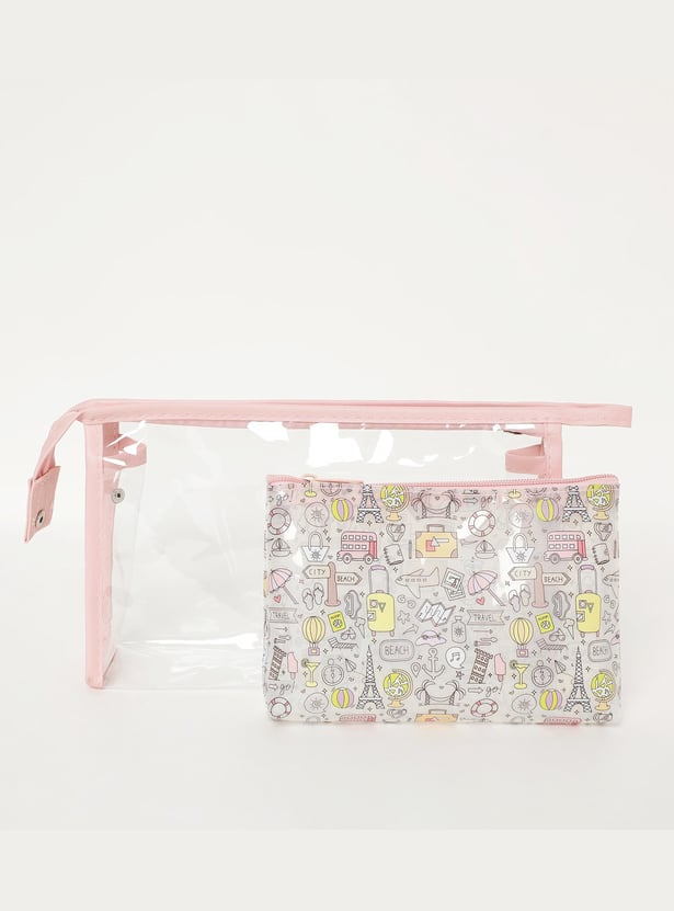 GINGER Women Assorted Zip-Closure Pouch - Set of 2