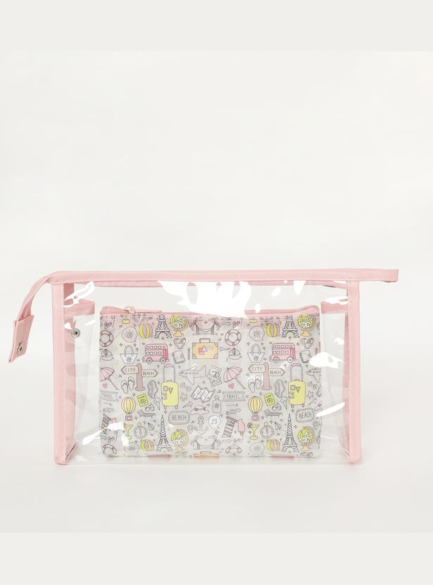 GINGER Women Assorted Zip-Closure Pouch - Set of 2