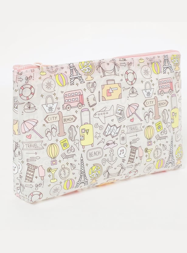GINGER Women Assorted Zip-Closure Pouch - Set of 2