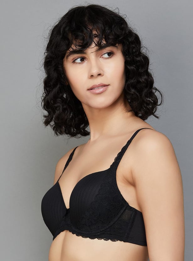 TRIUMPH Padded Wired Lace-Detailed T-shirt Bra