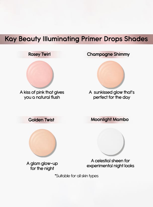 KAY BEAUTY Illuminating Primer Drops - Rosey Twirl - 30ml