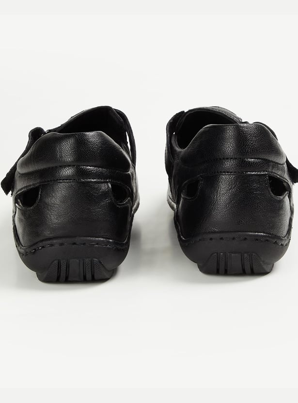 LEE COOPER Men Solid Sandals with Velcro Strap