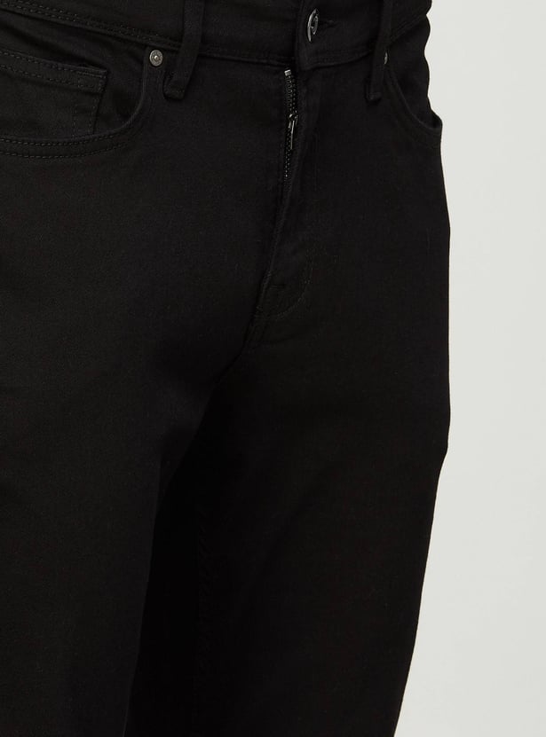 CELIO Men Solid Full-Length Slim Tapered Jeans