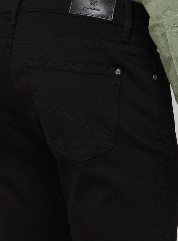 CELIO Men Solid Full-Length Slim Tapered Jeans
