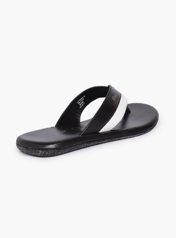 LEE COOPER Men Solid Leather Slippers