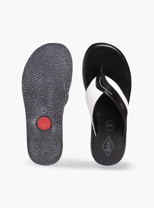 LEE COOPER Men Solid Leather Slippers