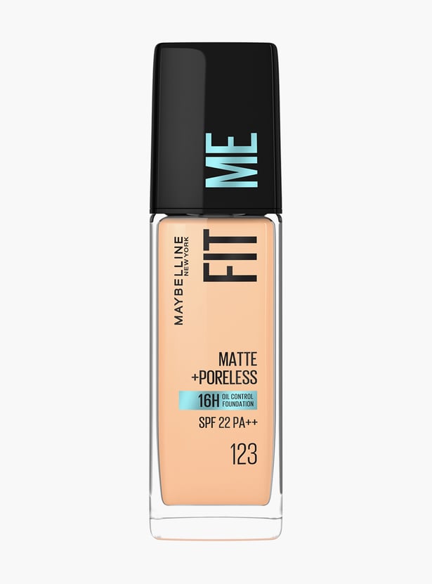 MAYBELLINE Fit Me Matte+Poreless SPF 22 Foundation - 123 - 30ml