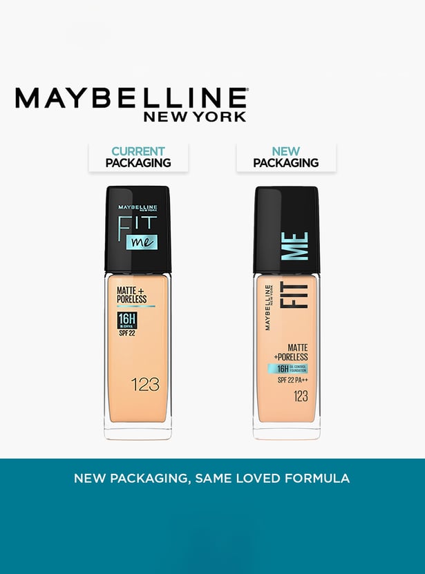 MAYBELLINE Fit Me Matte+Poreless SPF 22 Foundation - 123 - 30ml
