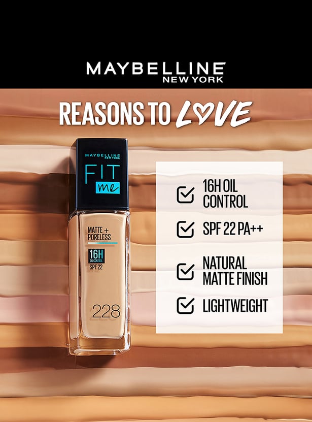 MAYBELLINE Fit Me Matte+Poreless SPF 22 Foundation - 123 - 30ml
