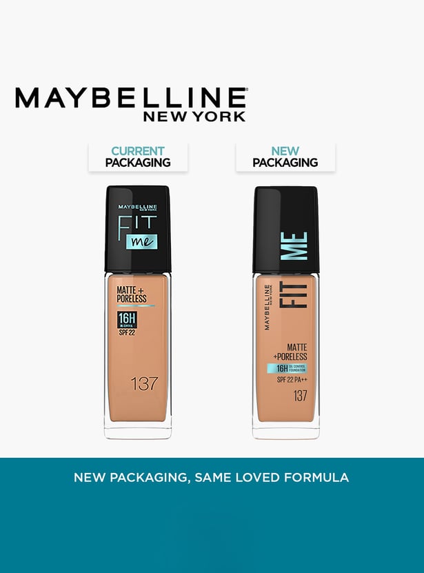 MAYBELLINE Fit Me Matte+Poreless SPF 22 Foundation - 137 - 30ml