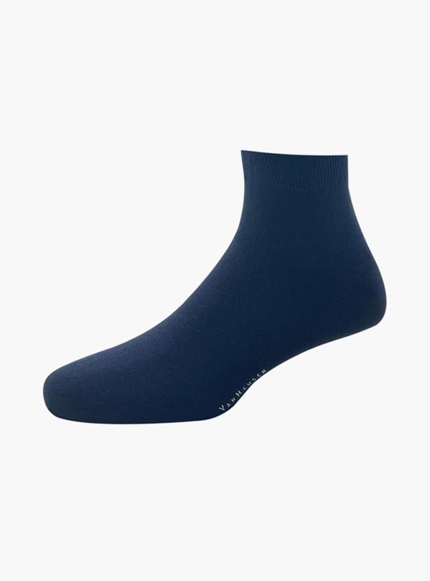 VAN HEUSEN Men Textured Ankle-Length Socks