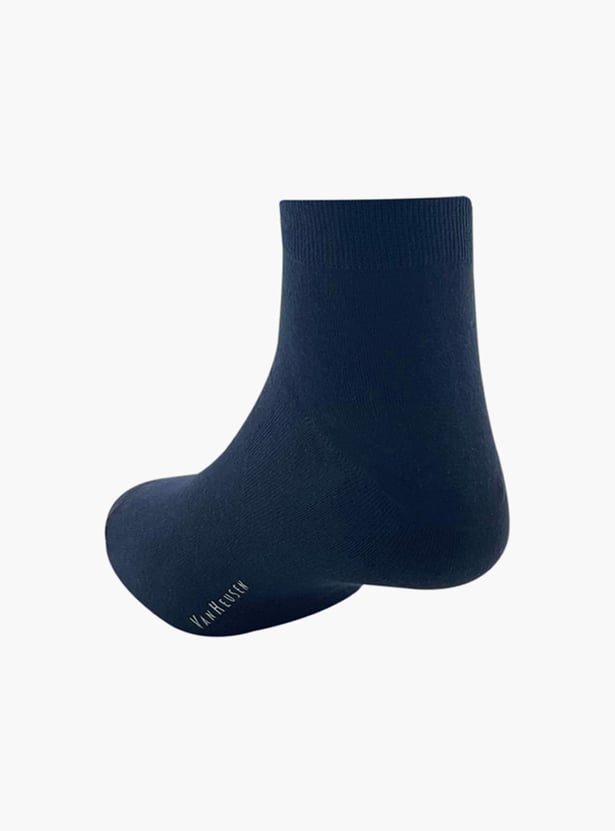 VAN HEUSEN Men Textured Ankle-Length Socks