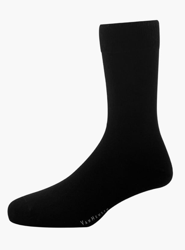 VAN HEUSEN Men Textured Ankle-Length Socks - Pack of 3