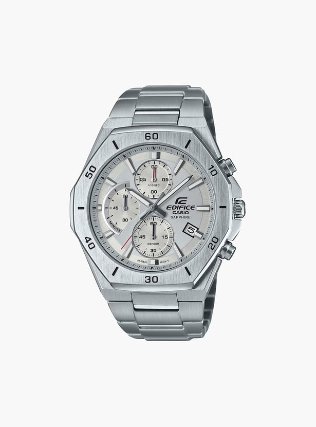 CASIO Men Edifice Chronograph Watch with Stainless Steel Strap - EX552
