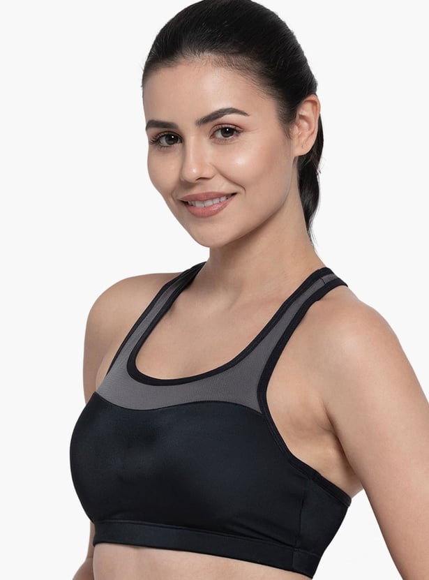 AMANTE Solid Padded Sports Bra