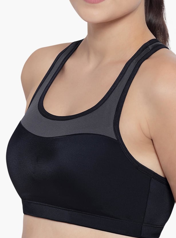 AMANTE Solid Padded Sports Bra