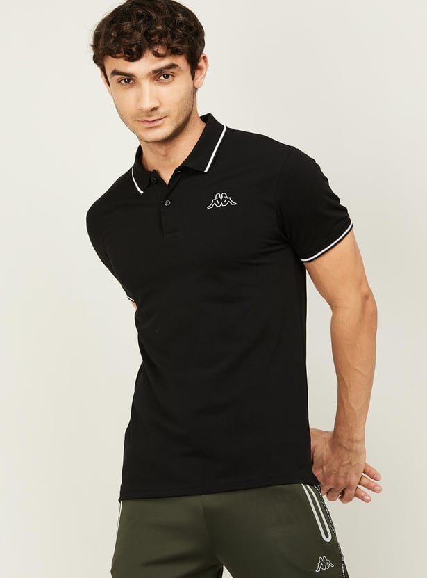 KAPPA Solid Sports Polo T-shirt
