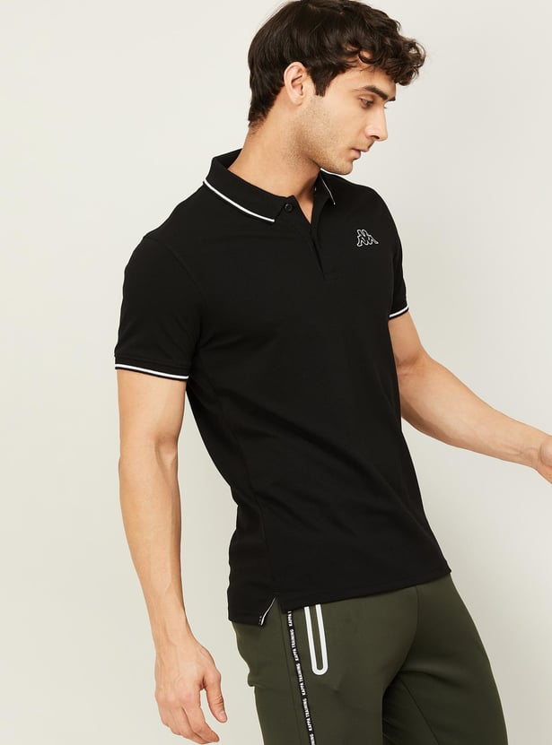 KAPPA Solid Sports Polo T-shirt