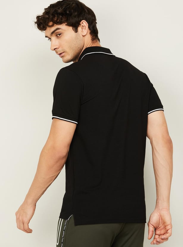 KAPPA Solid Sports Polo T-shirt