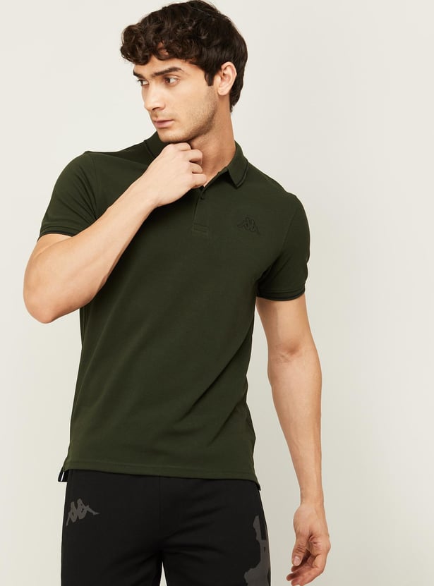 KAPPA Solid Sports Polo T-shirt