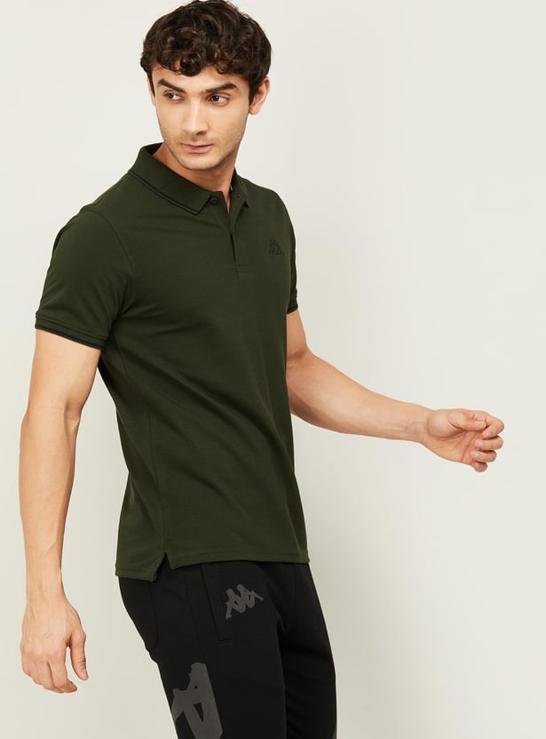 KAPPA Solid Sports Polo T-shirt