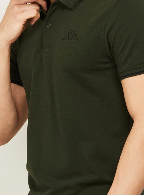 KAPPA Solid Sports Polo T-shirt
